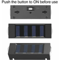 1 Applique Da Parete Per Portico Impermeabile Ad Energia Solare Per Balcone Cortile Giardino Paesaggio Decorativo Illuminazione Stradale Luminosa Luce Calda -Vendite VIDAXL || LEDVANCE || STEINEL 91190504 3