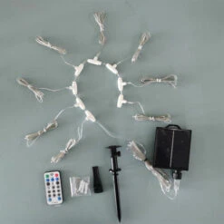 Luci A Corda Per Ombrellone A Batteria, Telecomando A 8 Modalità Per Spiaggia, Campeggio, Bianco Caldo 8 Luci A Corda Per Ombrellone A Batteria, Telecomando A 8 Modalità Per Spiaggia, Campeggio, Bianco Caldo -Vendite VIDAXL || LEDVANCE || STEINEL 91198751 4