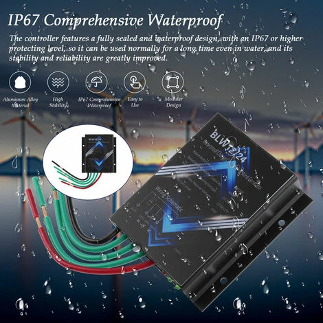 Controller Per Turbine Eoliche Controller Per Ventole In Alluminio Design Modulare Classe Di Protezione IP67 ,BLW12/24-400 5 Controller Per Turbine Eoliche Controller Per Ventole In Alluminio Design Modulare Classe Di Protezione IP67 ,BLW12/24-400 - immagine 5