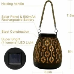 Lanterne Solari Lampade A Sospensione Decorative Per Esterni, Decorazioni Solari Per Esterni Per Portico E Tavolo Da Giardino Con Patio. (1 Confezione) -Vendite VIDAXL || LEDVANCE || STEINEL 92032581 3