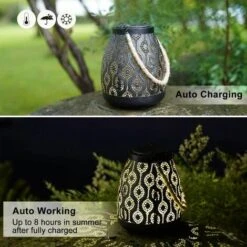 Lanterne Solari Lampade A Sospensione Decorative Per Esterni, Decorazioni Solari Per Esterni Per Portico E Tavolo Da Giardino Con Patio. (1 Confezione) -Vendite VIDAXL || LEDVANCE || STEINEL 92032581 4