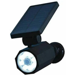 Faretto Solare A LED Bionic Spotlight DeluxeSolar Powered Con Sensore Di Movimento, Luce Da Giardino Per Esterni Resistente Al Gelo Impermeabile Da 25 Piedi (nero), Taglia Unica