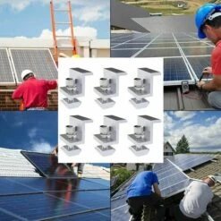 Set Di 6 Staffe Di Montaggio Per Pannelli Solari Staffa A Z Fotovoltaica 45 Mm -Vendite VIDAXL || LEDVANCE || STEINEL 92044325 4