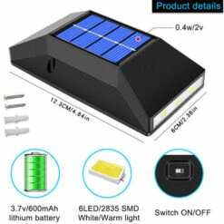 Applique Da Parete Solare Decorazione Esterna Applique Da Giardino Applique Da Giardino Impermeabile Su E Giù Applique Da Parete Decorazione Esterna Luminosa 4 Pezzi Luce Calda 9 Applique Da Parete Solare Decorazione Esterna Applique Da Giardino Applique Da Giardino Impermeabile Su E Giù Applique Da Parete Decorazione Esterna Luminosa 4 Pezzi Luce Calda -Vendite VIDAXL || LEDVANCE || STEINEL 92057922 5