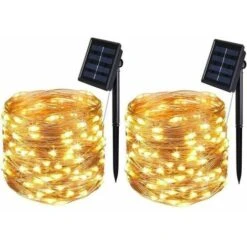 Luci A Stringa Solare, 32M 300LED Luci A Stringa Solare Per Esterni 8 Modalità Luci A Stringa In Filo Di Rame Impermeabili Per Camera Da Letto Giardino Patio Decorazione Per Feste Di Natale (bianco Ca