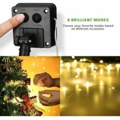Luci A Stringa Solare, 32M 300LED Luci A Stringa Solare Per Esterni 8 Modalità Luci A Stringa In Filo Di Rame Impermeabili Per Camera Da Letto Giardino Patio Decorazione Per Feste Di Natale (bianco Ca -Vendite VIDAXL || LEDVANCE || STEINEL 92058353 3