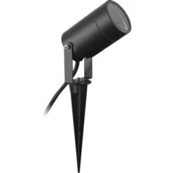 Proiettore Faretto Da Giardino, GU10, IP65, Nero – LAMPO GARDENGU10NE