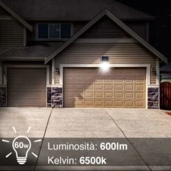 Faro LED 60W Con Pannello Solare Luce Esterno Alta Luminosita 600lm + Telecomand 7 Faro LED 60W Con Pannello Solare Luce Esterno Alta Luminosita 600lm + Telecomand -Vendite VIDAXL || LEDVANCE || STEINEL 92888062 3