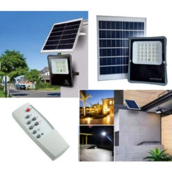 Faro LED Esterno 300W Pannello Solare Luce Fredda Faretto LED Casa Giardino T170 -Vendite VIDAXL || LEDVANCE || STEINEL 93998089 5