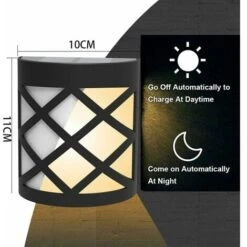 Applique Da Parete Per Esterni Ad Energia Solare, Applique Da Parete Per Esterni Con Illuminazione Solare, Luci Per Recinzione Impermeabili Wireless Per Portico, Garage, Set Di 2 Luci Per Clan Freddo 7 Applique Da Parete Per Esterni Ad Energia Solare, Applique Da Parete Per Esterni Con Illuminazione Solare, Luci Per Recinzione Impermeabili Wireless Per Portico, Garage, Set Di 2 Luci Per Clan Freddo -Vendite VIDAXL || LEDVANCE || STEINEL 94163858 3