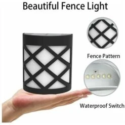 Applique Da Parete Per Esterni Ad Energia Solare, Applique Da Parete Per Esterni Con Illuminazione Solare, Luci Per Recinzione Impermeabili Wireless Per Portico, Garage, Set Di 2 Luci Per Clan Freddo 9 Applique Da Parete Per Esterni Ad Energia Solare, Applique Da Parete Per Esterni Con Illuminazione Solare, Luci Per Recinzione Impermeabili Wireless Per Portico, Garage, Set Di 2 Luci Per Clan Freddo -Vendite VIDAXL || LEDVANCE || STEINEL 94163858 5