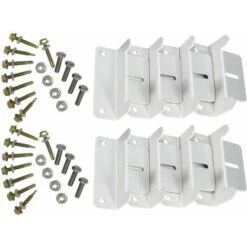 Sistema Di Staffe A Forma Di Z Per Montaggio Su Pannello Solare Da 2 Pezzi, Roulotte, Barche, Auto, Camion, Casa, Montaggio Su Tetto Off-grid (8 Staffe In Totale) -