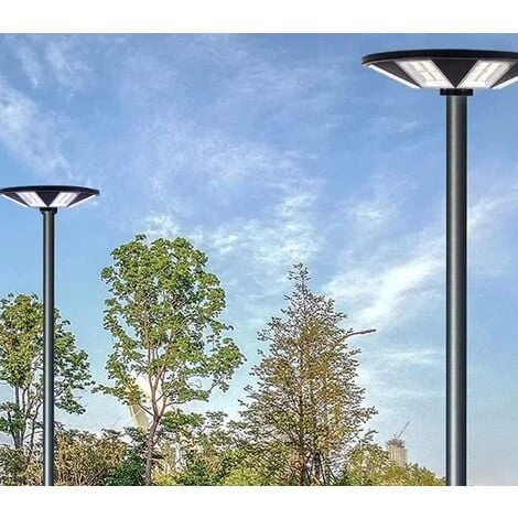 Lampione Stradale 400W Faro LED Solare UFO Sensore Movimento Luce Fredda Esterno 2 Lampione Stradale 400W Faro LED Solare UFO Sensore Movimento Luce Fredda Esterno - immagine 2