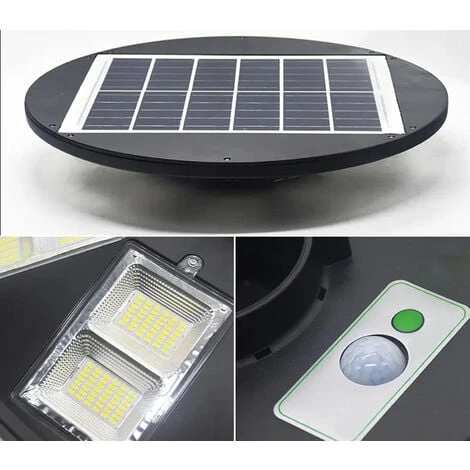 Lampione Stradale 400W Faro LED Solare UFO Sensore Movimento Luce Fredda Esterno 3 Lampione Stradale 400W Faro LED Solare UFO Sensore Movimento Luce Fredda Esterno - immagine 3