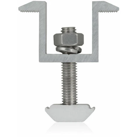 Zelsius Morsetto Terminale Universale In Alluminio Per Pannelli Solari, 16 Pezzi Connessione Per Pannelli Solari, Forma A Z 5 Zelsius Morsetto Terminale Universale In Alluminio Per Pannelli Solari, 16 Pezzi Connessione Per Pannelli Solari, Forma A Z - immagine 5