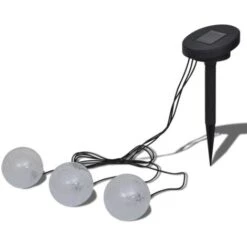 Set 3x Lampada Galleggiante Solare A LED Per Laghetto Piscina VidaXL
