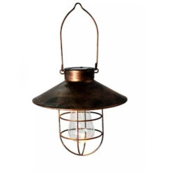 Lanterna Solare A LED Per Esterni Lampade Solari In Metallo Vintage Da Appendere All'aperto Luci A Sospensione Solari Impermeabili Per Esterni Luci Da Giardino Per Giardino Patio Percorso Albero Decor