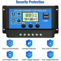 Regolatore Di Carica Solare Regolatore Batteria Pannello Solare Intelligente 10a/20a/30a,20A,11 -Vendite VIDAXL || LEDVANCE || STEINEL 95659478 4