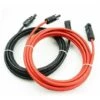 Solare Con Connettore Mc4 Rosso + Nero Coppia Cavo Prolunga Pannello 10Awg 3 Metri 10 Piedi