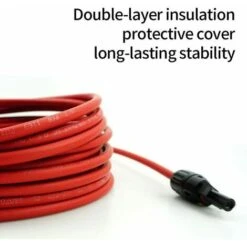 Solare Con Connettore Mc4 Rosso + Nero Coppia Cavo Prolunga Pannello 10Awg 3 Metri 10 Piedi -Vendite VIDAXL || LEDVANCE || STEINEL 95771654 4