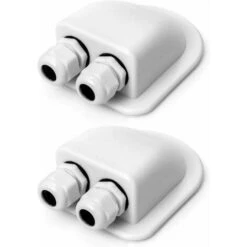 Passacavo Solare Impermeabile Doppio Passacavo Resistente Alle Intemperie, Passacavo Per Roulotte E Barche ，