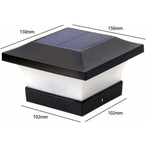 LITZEE Solar Beacon LED Solar Light Post Outdoor, Villa Wall Landscape Garden Light, Home Wall Lamp Light, Super Bright Pillars, For Garden Pathway Patio Yard Lawn Driveway Paths - Bianco 3 LITZEE Solar Beacon LED Solar Light Post Outdoor, Villa Wall Landscape Garden Light, Home Wall Lamp Light, Super Bright Pillars, For Garden Pathway Patio Yard Lawn Driveway Paths - Bianco - immagine 3