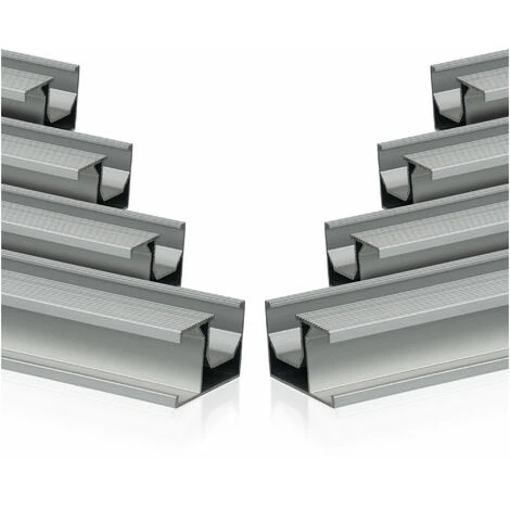Zelsius Guida Di Montaggio Universale In Alluminio Per Un Modulo Solare, Guida Di Montaggio, 8 Pezzi 1 Zelsius Guida Di Montaggio Universale In Alluminio Per Un Modulo Solare, Guida Di Montaggio, 8 Pezzi