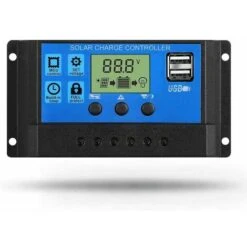 Regolatore Di Carica Solare, 20A 12V / 24V PWM Regolatore Del Pannello Solare Parametro Automatico Regolabile Display LCD Regolatore Della Batteria Del Pannello Solare Con Doppia Porta USB