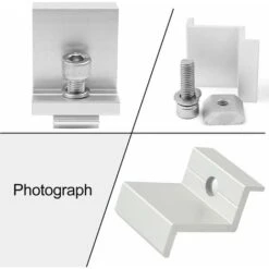 MINKUROW 12 Pezzi Staffa Di Morsetto Per Pannello Solare In Alluminio, Staffa Di Montaggio Z Per Pannello Solare, Per Pannello Solare Da 40mm, Con Dadi E Viti, Per Tetto, Pareti, Installazioni Sul Tet 9 MINKUROW 12 Pezzi Staffa Di Morsetto Per Pannello Solare In Alluminio, Staffa Di Montaggio Z Per Pannello Solare, Per Pannello Solare Da 40mm, Con Dadi E Viti, Per Tetto, Pareti, Installazioni Sul Tet -Vendite VIDAXL || LEDVANCE || STEINEL 97203898 5