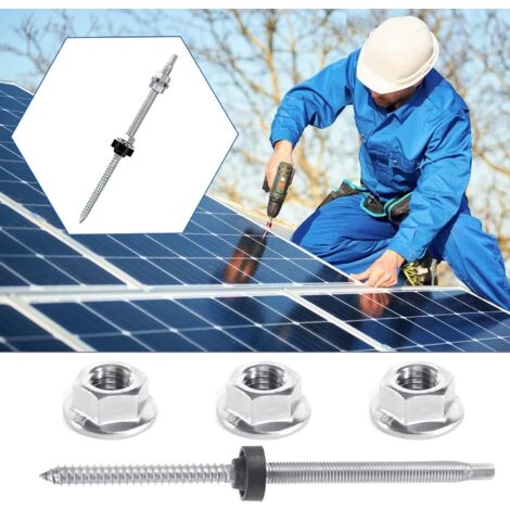 MINKUROW Confezione Da 2 Viti Colomba, M10 X 200mm Solar PV V2A Acciaio Inossidabile Pannello Solare Fissaggio Denti Di Bloccaggio Giunto Altezza Regolabile Per Fissaggio Solare Fotovoltaico 5 MINKUROW Confezione Da 2 Viti Colomba, M10 X 200mm Solar PV V2A Acciaio Inossidabile Pannello Solare Fissaggio Denti Di Bloccaggio Giunto Altezza Regolabile Per Fissaggio Solare Fotovoltaico - immagine 5