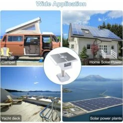 MINKUROW 10 Pezzi Staffa Per Pannello Solare In Alluminio, Terminali Centrali A Forma Di T, Fissaggio Pannello Solare FV, Staffa Di Montaggio Centrale Per Tetto, Per Pannelli Con Cornice Da 30mm (35mm -Vendite VIDAXL || LEDVANCE || STEINEL 97203957 5