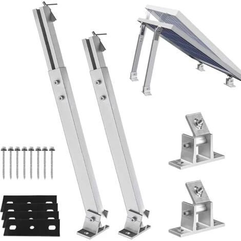 MINKUROW Staffa Di Inclinazione Del Pannello Solare, Luriseminger Staffa Di Montaggio Del Pannello Solare Ad Angolo Regolabile, Supporta Pannelli Solari Fino A 350W 1 MINKUROW Staffa Di Inclinazione Del Pannello Solare, Luriseminger Staffa Di Montaggio Del Pannello Solare Ad Angolo Regolabile, Supporta Pannelli Solari Fino A 350W