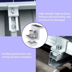 MINKUROW 12 Pezzi Staffa In Alluminio Morsetto Per Pannello Solare, Staffa Di Montaggio Per Pannello Solare Z, Per Pannello Solare Da 30mm, Con Dadi E Viti, Per Tetto, Pareti, Installazioni Sul Tetto -Vendite VIDAXL || LEDVANCE || STEINEL 97204037 3