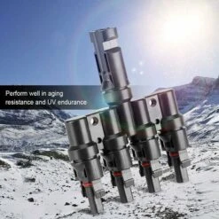 Mc4 Connettore Pannello Solare Fotovoltaico, Connettore FV, Splitter Cavo Connettore T Branch, Per Connessione Parallela Tra Pannelli Solari (Da 1 A 4 Rami) Fontaineble -Vendite VIDAXL || LEDVANCE || STEINEL 97432754 4