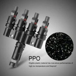 Mc4 Connettore Pannello Solare Fotovoltaico, Connettore FV, Splitter Cavo Connettore T Branch, Per Connessione Parallela Tra Pannelli Solari (Da 1 A 4 Rami) Fontaineble -Vendite VIDAXL || LEDVANCE || STEINEL 97432754 5