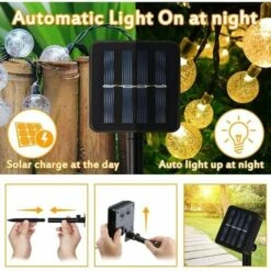 Ghirlanda Solare Esterna 12M 100 LED Ghirlanda Bianca Calda Con 8 Modalità E Lampada Decorativa Impermeabile IP65 Ideale Per Casa, Giardino, Festival, Albero Di Natale 7 Ghirlanda Solare Esterna 12M 100 LED Ghirlanda Bianca Calda Con 8 Modalità E Lampada Decorativa Impermeabile IP65 Ideale Per Casa, Giardino, Festival, Albero Di Natale -Vendite VIDAXL || LEDVANCE || STEINEL 97680400 3