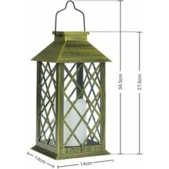 1 Confezione Di Lanterne Solari Con Effetto Candela, Luci Solari, Decorazioni Da Giardino Per Esterni, Lanterna A Candela Solare -Vendite VIDAXL || LEDVANCE || STEINEL 97883887 4