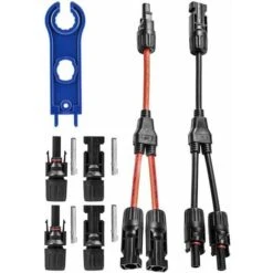 Paio Cavo Connettore Cavo Pannello Solare Da 1 A 2 Gambe Maschio Femmina Splitter Cavo Pannello Solare Per Cavi Pannello Solare Fotovoltaico Fotovoltaico
