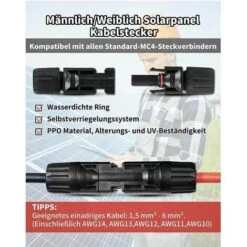 Paio Cavo Connettore Cavo Pannello Solare Da 1 A 2 Gambe Maschio Femmina Splitter Cavo Pannello Solare Per Cavi Pannello Solare Fotovoltaico Fotovoltaico 9 Paio Cavo Connettore Cavo Pannello Solare Da 1 A 2 Gambe Maschio Femmina Splitter Cavo Pannello Solare Per Cavi Pannello Solare Fotovoltaico Fotovoltaico -Vendite VIDAXL || LEDVANCE || STEINEL 97884497 5