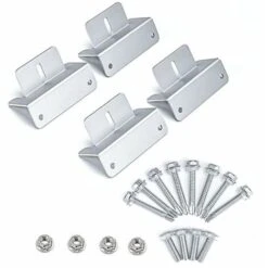 Staffa Z Per Pannello Solare 4 Pezzi Per Staffa Z Per Montaggio Pannello Solare Con Dadi E Viti Per Tetto Camper - 100662 Mm