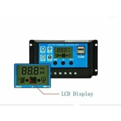 Regolatore Di Carica Del Pannello Solare PWM, 12 V/24 V, 30 A, Display LCD, Doppia Porta USB -Vendite VIDAXL || LEDVANCE || STEINEL 97894199 4