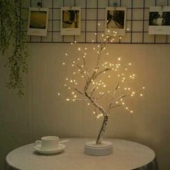 Lampada Da Tavolo Per Albero Bonsai 108 LED Artificiale In Miniatura Per Albero Di Natale Luce A Batteria/USB Rami Regolabili Per La Decorazione Domestica Delle Vacanze (Bianco Caldo) -Vendite VIDAXL || LEDVANCE || STEINEL 98126785 3