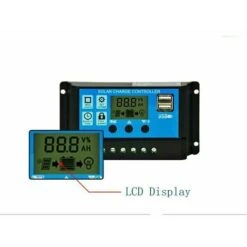 Regolatore Di Carica Del Pannello Solare Regolatore Di Ricarica Del Pannello Solare BWM 12 V/24 V 30 A Display LCD Doppia Porta USB -Vendite VIDAXL || LEDVANCE || STEINEL 98231982 4