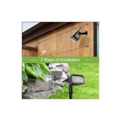 Faretto Solare Da Esterno 2 In 1, Luce Di Inondazione Solare 3 Modalità Di Installazione Per Vialetto Patio, Confezione Da 2 34 LED Luci Solari Da Giardino Impermeabili Per Esterni, -Vendite VIDAXL || LEDVANCE || STEINEL 98703578 4