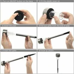 Luci Da Giardino Ad Energia Solare Per Esterni, Luci Da Giardino A LED Wireless Decorazione Luci Da Esterno Ad Energia Solare Per Vialetti IP65 Luce Automatica Ricaricabile Impermeabile - 10 Pezzi Bia -Vendite VIDAXL || LEDVANCE || STEINEL 98704510 3