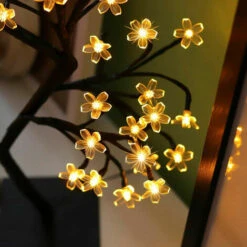 Lampada LED Per Albero Bonsai, Lampada Da Tavolo Decorativa Per Albero Di Ciliegio In Fiore Artificiale Da 14 Pollici Con 24 Lampadine A LED, Decorazione Per Soggiorno, Camera Da Letto, Ufficio Domest -Vendite VIDAXL || LEDVANCE || STEINEL 98717117 3