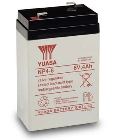 BATTERIA YUASA NP4-6 6V 4 Ah 1 BATTERIA YUASA NP4-6 6V 4 Ah