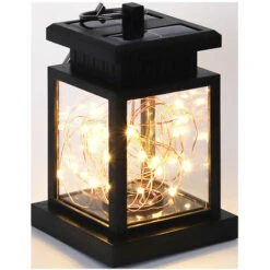 Lanterna Solare Impermeabile Lanterna Solare Per Giardino Esterno, Lampada A Sospensione A Energia Solare Per Esterni