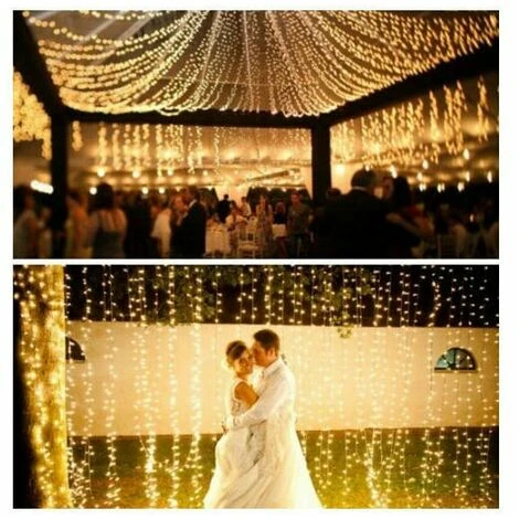 Luci Da Fata Carnevale Matrimonio Illuminazione Da Esterno Per Interni Da Giardino - 50M400 LED 2 Luci Da Fata Carnevale Matrimonio Illuminazione Da Esterno Per Interni Da Giardino - 50M400 LED - immagine 2